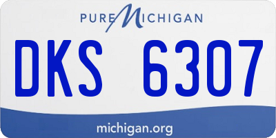 MI license plate DKS6307