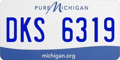 MI license plate DKS6319