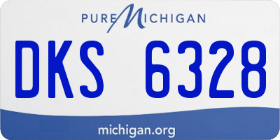 MI license plate DKS6328
