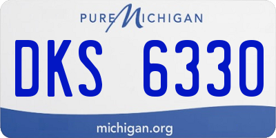 MI license plate DKS6330