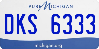 MI license plate DKS6333