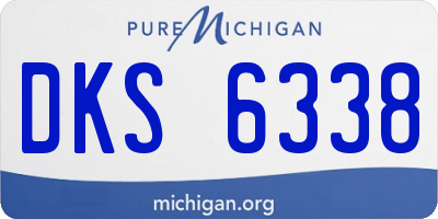 MI license plate DKS6338
