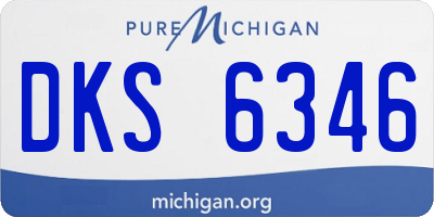 MI license plate DKS6346