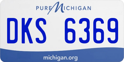 MI license plate DKS6369
