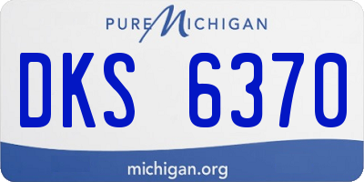 MI license plate DKS6370