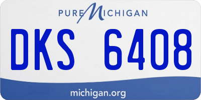 MI license plate DKS6408