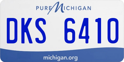 MI license plate DKS6410