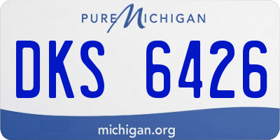 MI license plate DKS6426