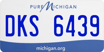 MI license plate DKS6439