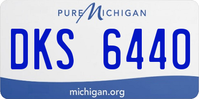 MI license plate DKS6440