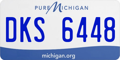 MI license plate DKS6448