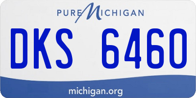 MI license plate DKS6460