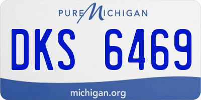 MI license plate DKS6469