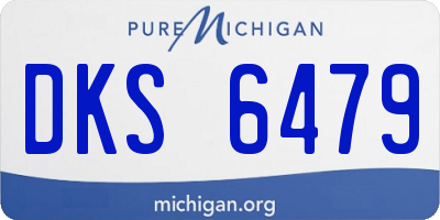 MI license plate DKS6479