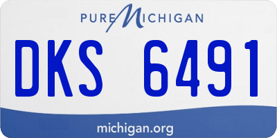MI license plate DKS6491