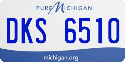 MI license plate DKS6510