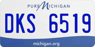 MI license plate DKS6519