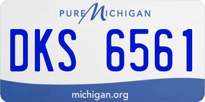MI license plate DKS6561