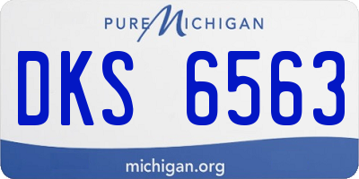 MI license plate DKS6563