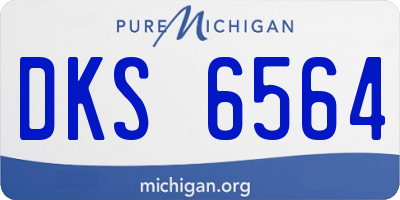 MI license plate DKS6564