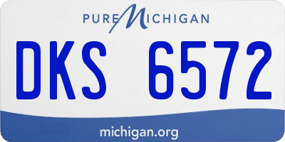 MI license plate DKS6572