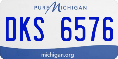 MI license plate DKS6576