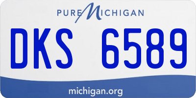 MI license plate DKS6589