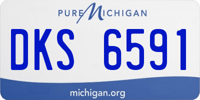 MI license plate DKS6591