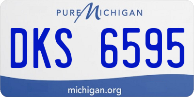 MI license plate DKS6595