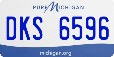 MI license plate DKS6596