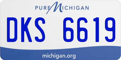 MI license plate DKS6619