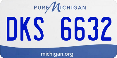 MI license plate DKS6632