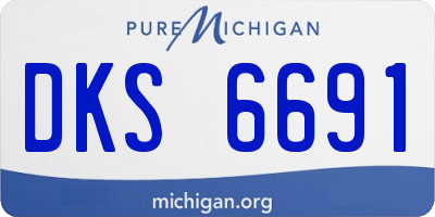 MI license plate DKS6691