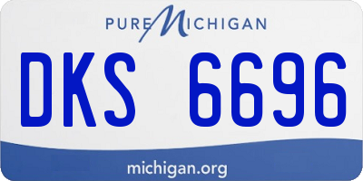 MI license plate DKS6696