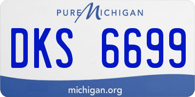 MI license plate DKS6699