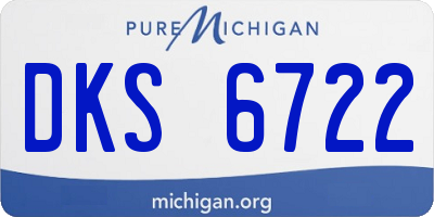 MI license plate DKS6722