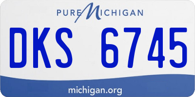 MI license plate DKS6745