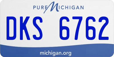 MI license plate DKS6762