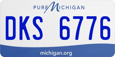 MI license plate DKS6776