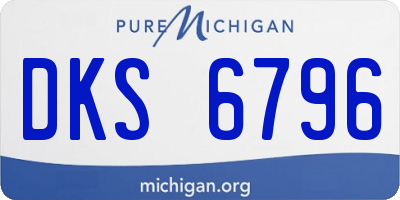 MI license plate DKS6796