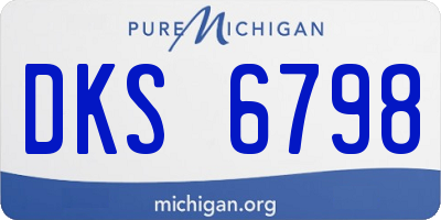 MI license plate DKS6798