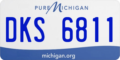 MI license plate DKS6811