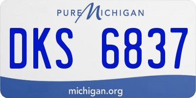 MI license plate DKS6837