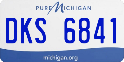 MI license plate DKS6841