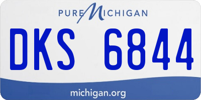 MI license plate DKS6844