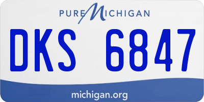MI license plate DKS6847