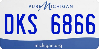 MI license plate DKS6866