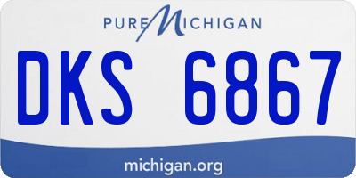 MI license plate DKS6867