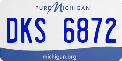 MI license plate DKS6872