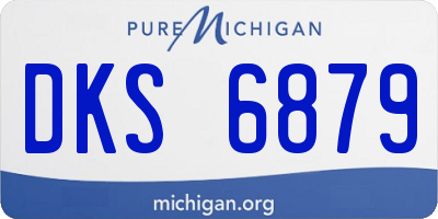 MI license plate DKS6879